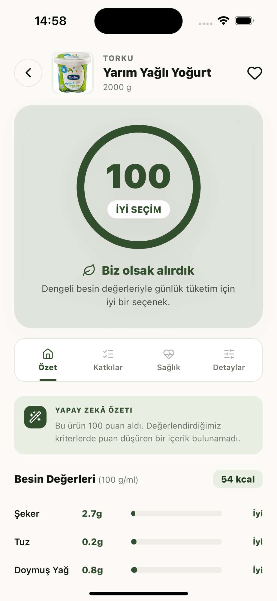 Katkı maddesi detayları